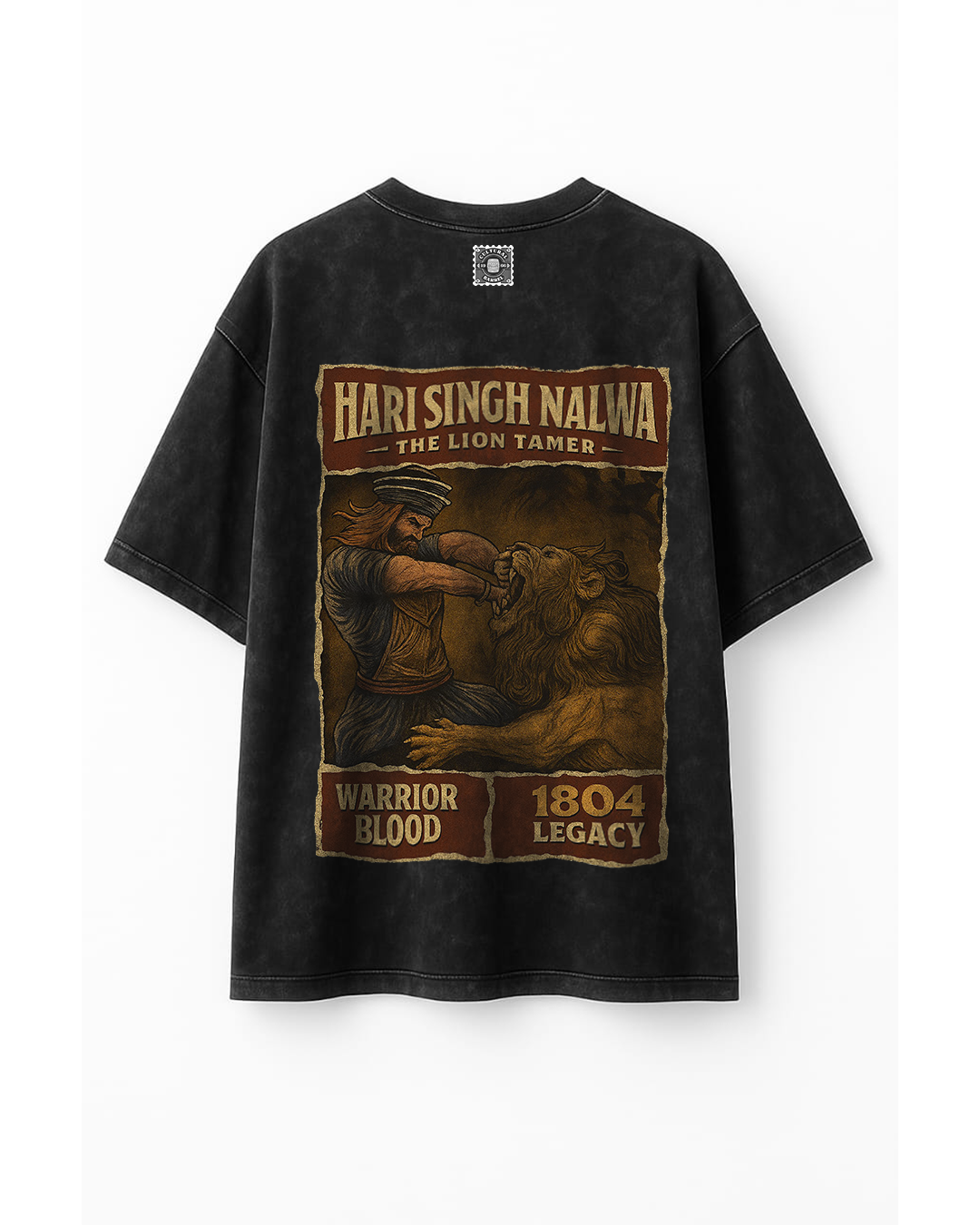 Hari Singh Nalwa (Premium Oversized Acid Wash T-shirt)