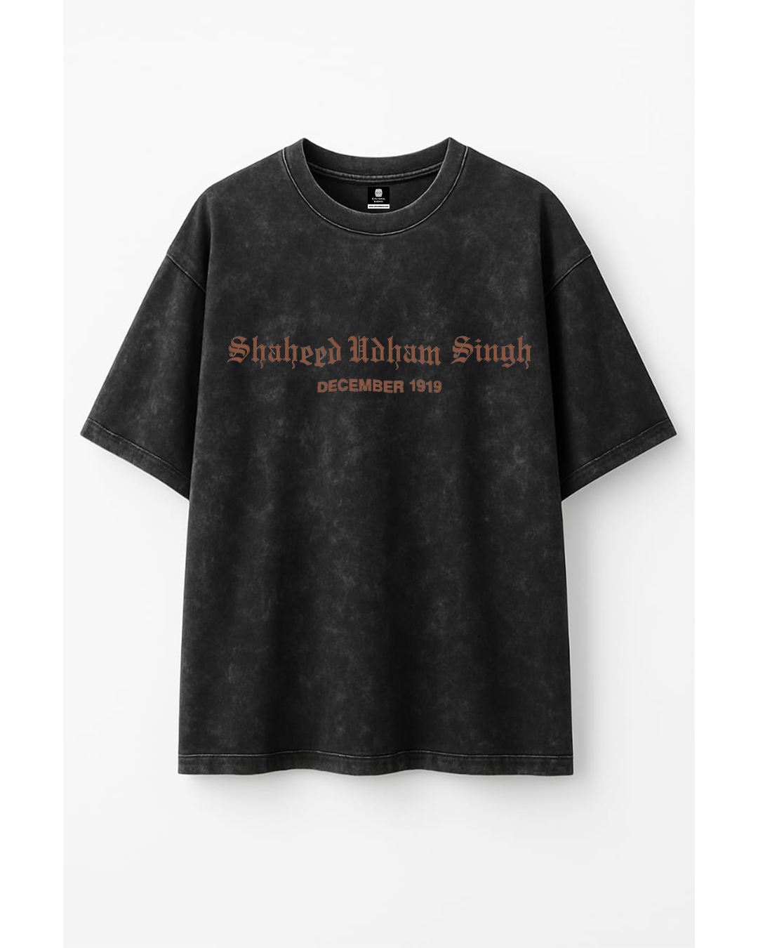 Shaheed Udham Singh (Premium Oversized Acid Wash T-shirt)